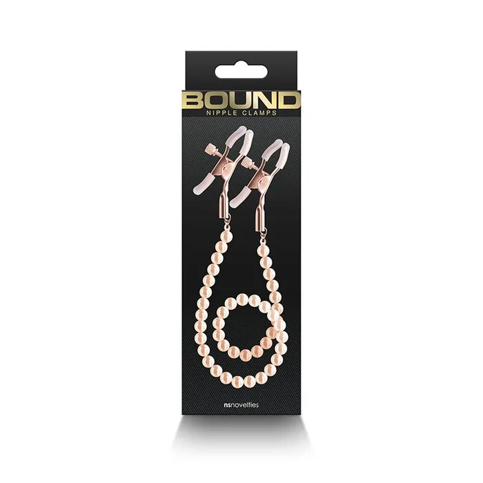 Bound Nipple Clamps DC1 Rose Gold NS Novelties Vibrators