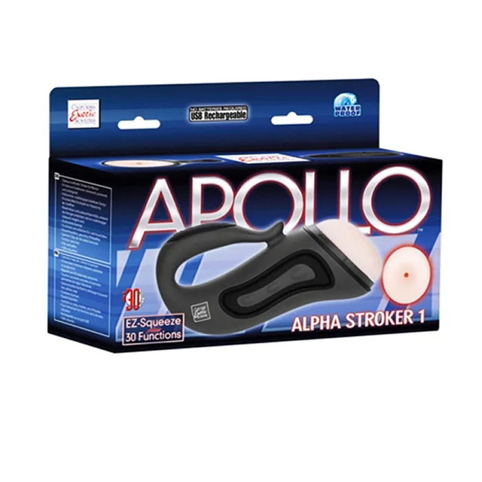 California Exotic Apollo Alpha Stroker Alpha Stroker 1 Grey Gender Neutral Apollo Male Sex Toys