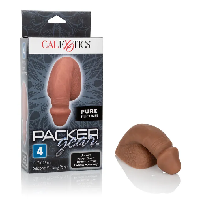 California Exotic Male Sex Toys Packer Gear 4 Silicone Packing Penis Brown