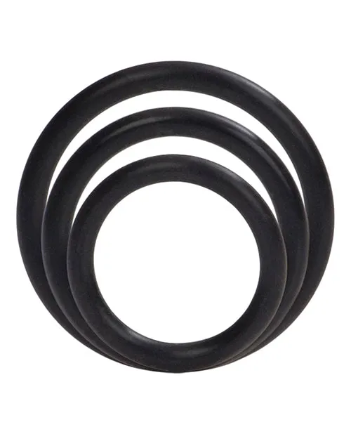 California Exotic Novelties Anal Silicone Support Rings Black