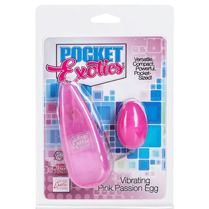 California Exotic Vibrators California Exotic Pocket Exotics Vibrating Pink Passion Egg