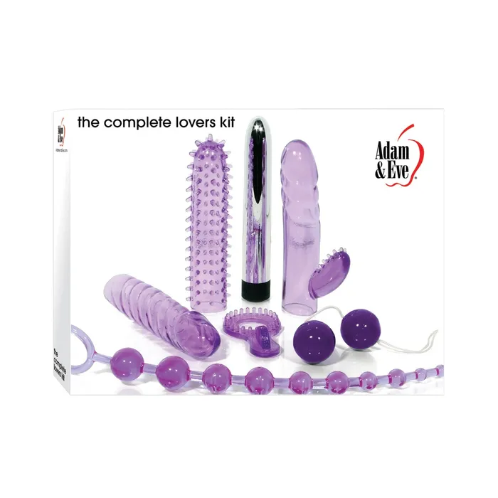 California Fantasies Vibrators Adam Eve The Complete Lovers Kit Purple