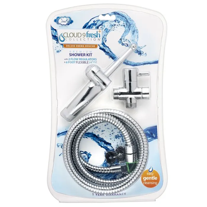 Cloud 9 Fresh Premium Shower Enema Kit with 6 inch Hose Cloud 9 Anal