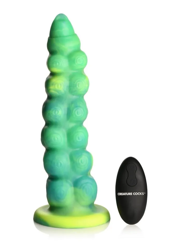 Creature Cocks Female Sex Toys Creature Cocks Squirmer Thrusting and Vibrating Rechargeable Silicone Dildo