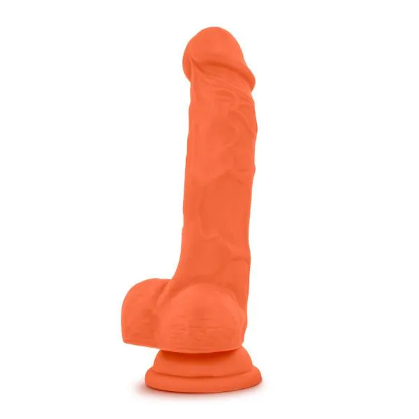 Dildos Blush Novelties Blush Neo Elite 75 Inch Silicone Dual Density Suction Cup Dildo with Balls