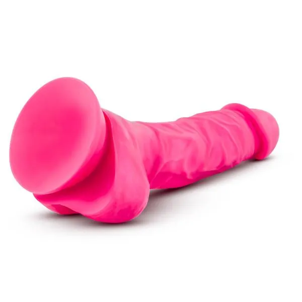 Dildos Blush Novelties Blush Neo Elite 75 Inch Silicone Dual Density Suction Cup Dildo with Balls