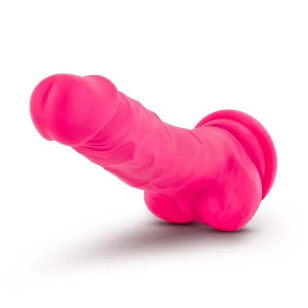 Dildos Blush Novelties Blush Neo Elite 75 Inch Silicone Dual Density Suction Cup Dildo with Balls