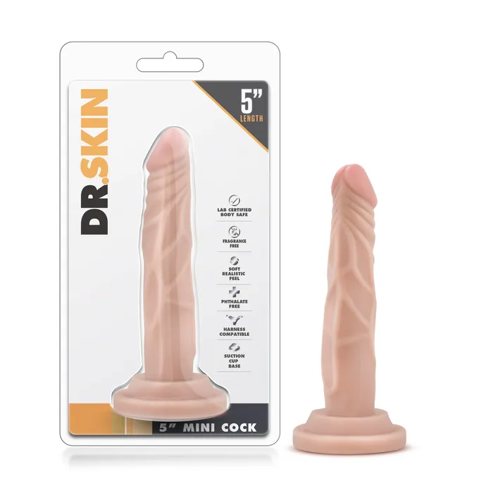 Dildos Blush Novelties Dr Skin 5 Inch Mini Cock Vanilla