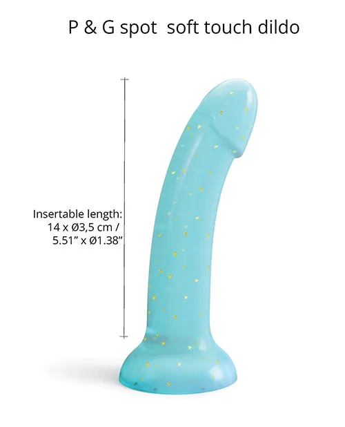 Dildos Lovely Planet Love to Love Curved Suction Cup Dildolls Nightfall Blue