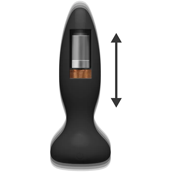 Doc Johnson Male Sex Toys APlay Thrust Experienced Rechargeable Silicone Anal Plug With Remote