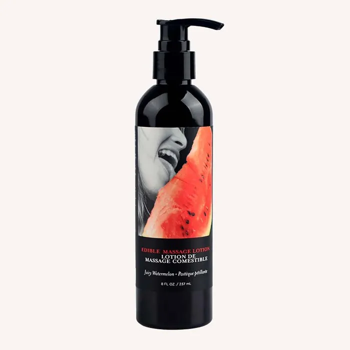 Earthly Body Couples Edible Massage Lotion Watermelon Watermelon Flavoured Massage Lotion 237 ml