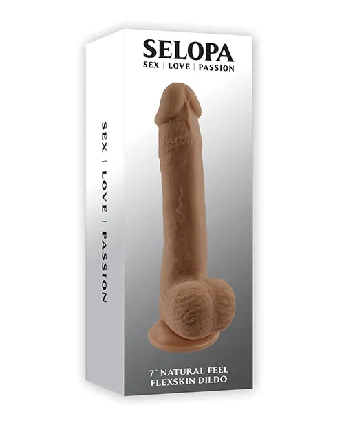 Evolved Novelties INC Dildos Selopa Natural Feel 7 Flexskin Dildo Dark