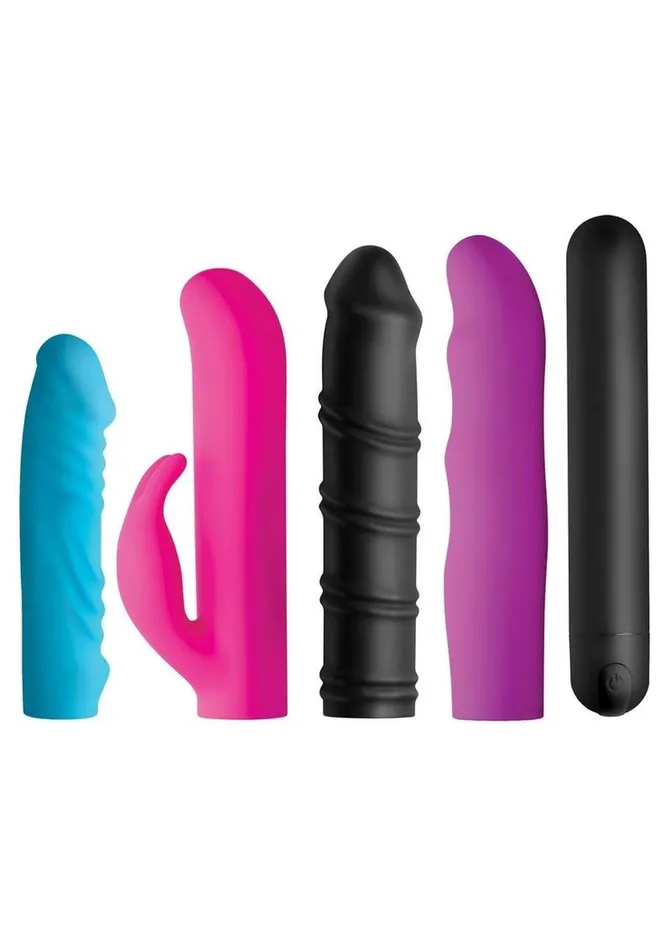 Female Sex Toys BANG Bang 4In1 XL Silicone Rechargeable Bullet Vibrator and Sleeve Kit