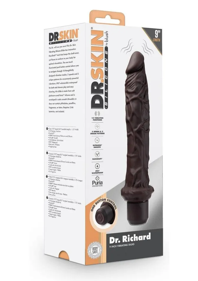 Female Sex Toys Dr Skin Dr Skin Silicone Dr Richard Vibrating Dildo