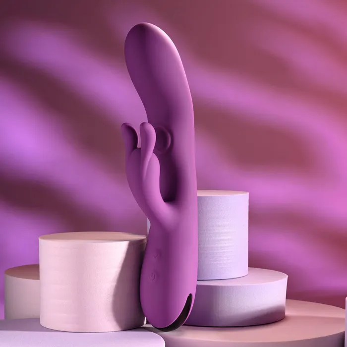 Female Sex Toys Playboy Pleasure Playboy Pleasure BUSY BUNNY Purple 226 cm USB Rechargeable Rabbit Vibrator with Tapping Shaft