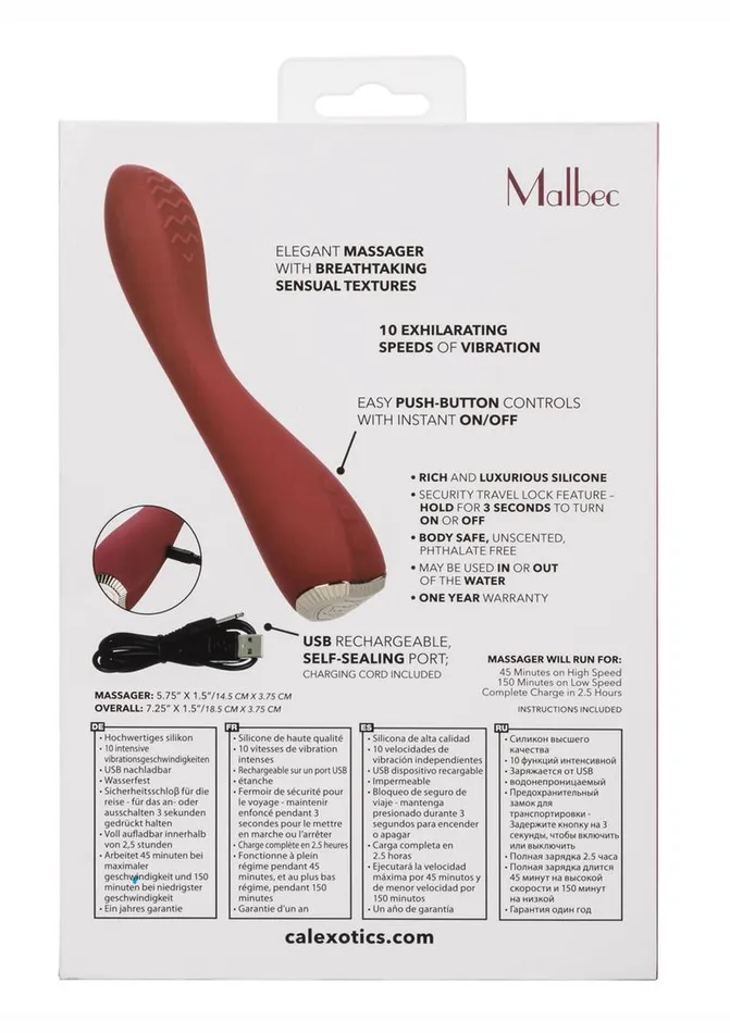 Female Sex Toys Uncorked Uncorked Malbec Rechargeable Silicone Massager