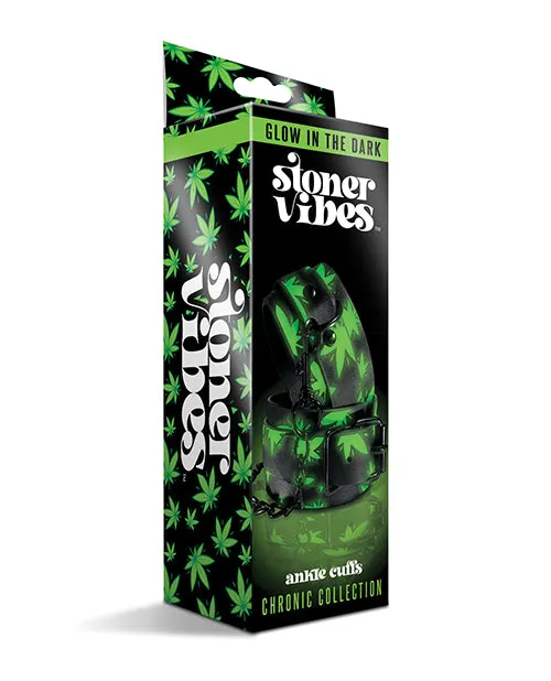 Global Novelties LLC Female Sex Toys Stoner Vibes Glow in the Dark Ankle Cuffs