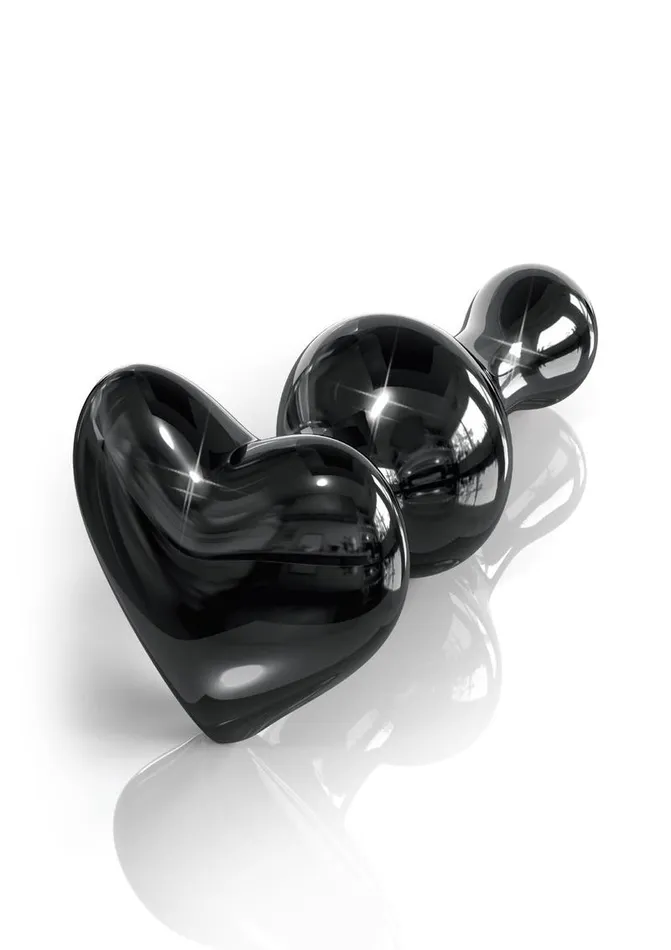 Icicles Anal Icicles No 74 Beaded Heart Shaped Glass Anal Plug