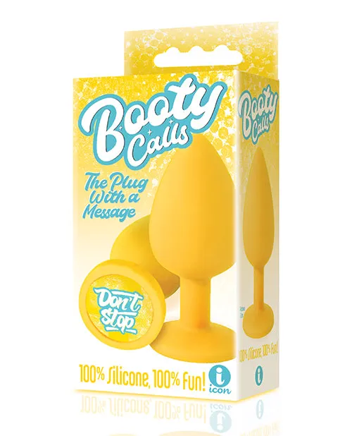 Icon Brands INC Anal The 9s Booty Talk Dont Stop Plug Yellow