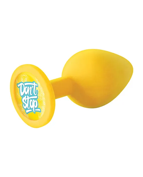 Icon Brands INC Anal The 9s Booty Talk Dont Stop Plug Yellow