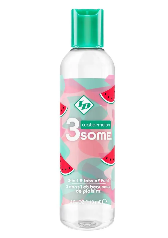 Id 3 Some 3In1 Multi Use Flavored Lubricant Watermelon 3 Some Vibrators