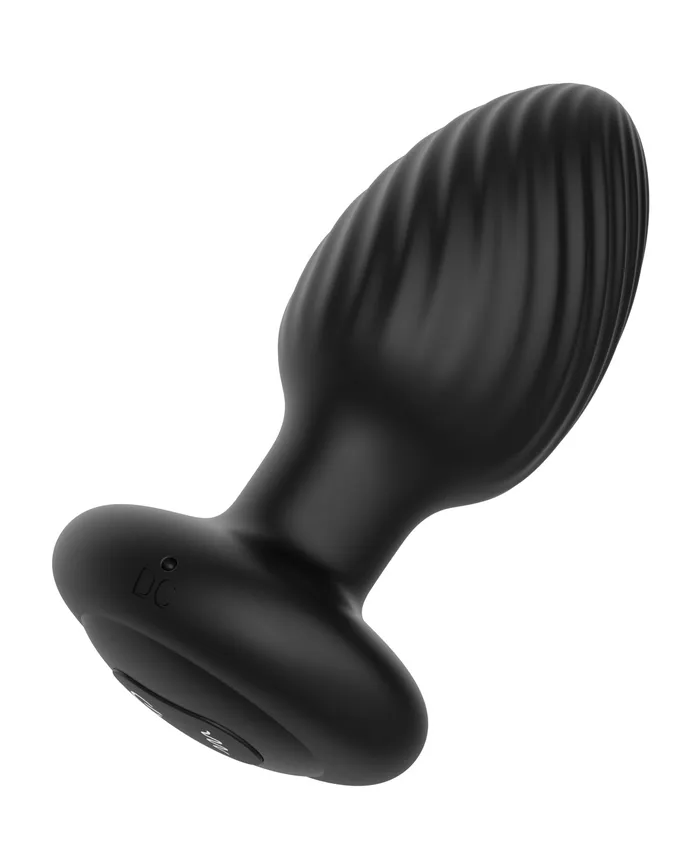 Libertybelle Marketing Nexus Tornado Rotating Vibrating Large Butt Plug wRemote Black Anal