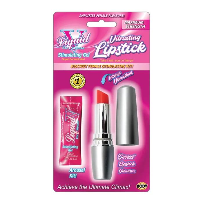 Liquid V Vibrating Lipstick Kit Adam and Eve Couples