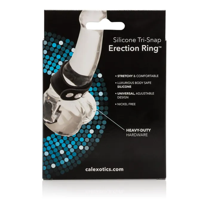 Male Sex Toys California Exotic Silicone TriSnap Erection Ring