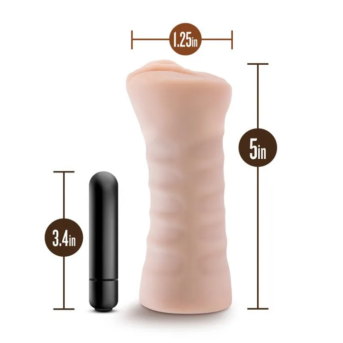 Male Sex Toys M for Men Rain Flesh Vibrating Vagina Stroker Blush Novelties