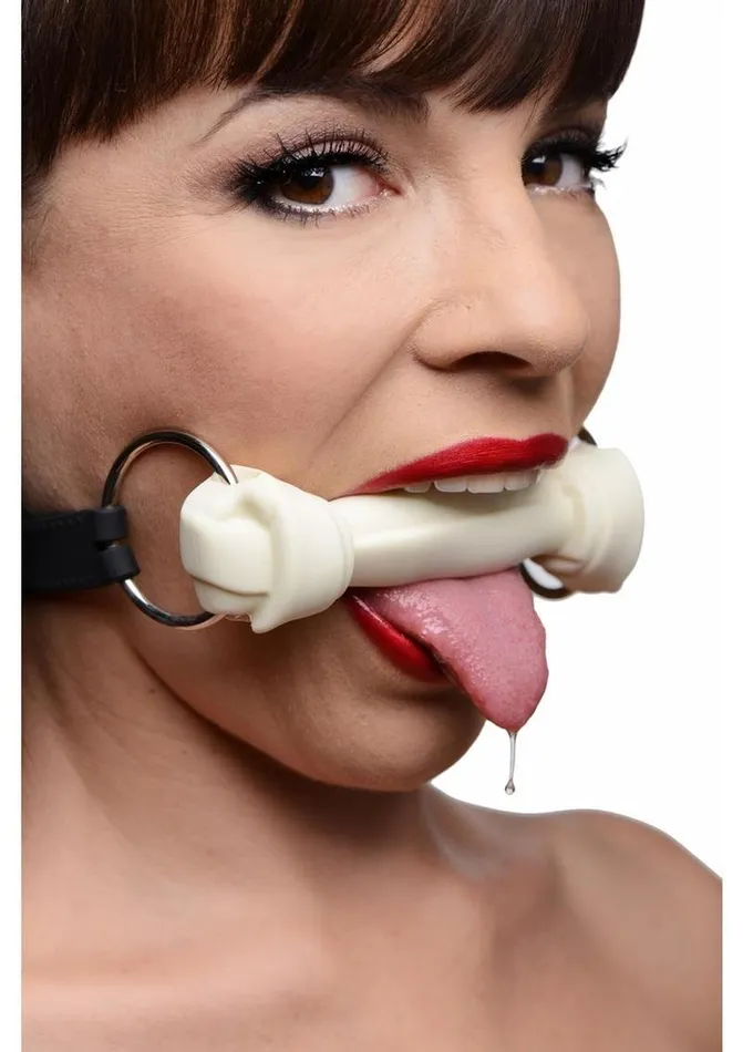 Male Sex Toys Master Series Master Series Silicone Bone Gag