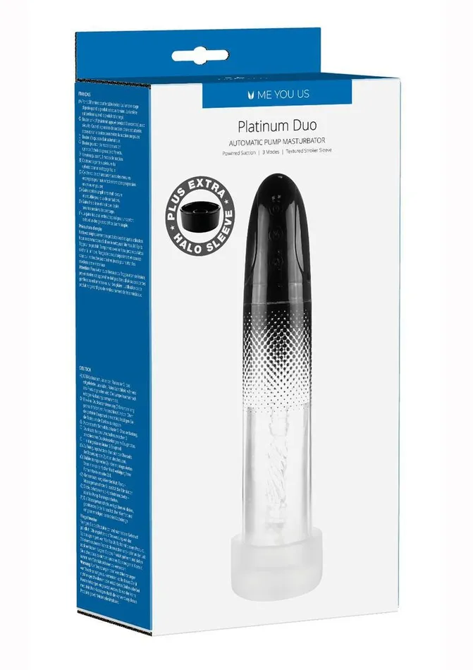 Male Sex Toys ME YOU US Platinum Duo Automatic Penis Pump Rechargeable Masturbator Me You Us