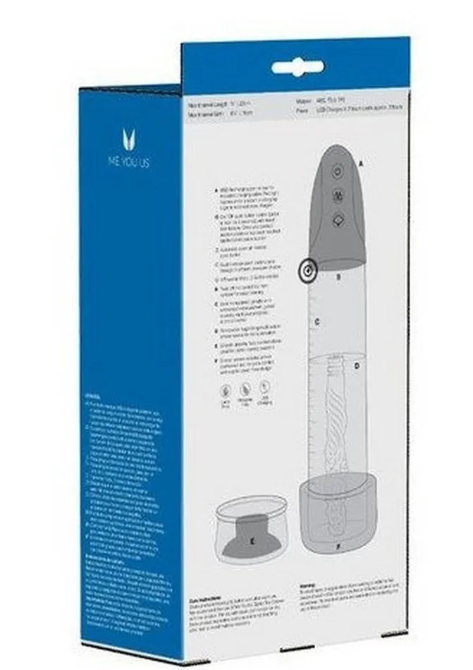 Male Sex Toys ME YOU US Platinum Duo Automatic Penis Pump Rechargeable Masturbator Me You Us