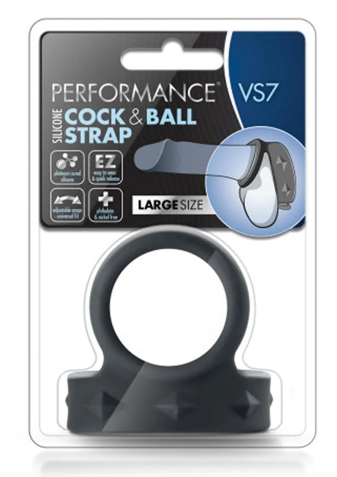 Male Sex Toys Performance Performance Vs7 Silicone Cock and Ball Strap