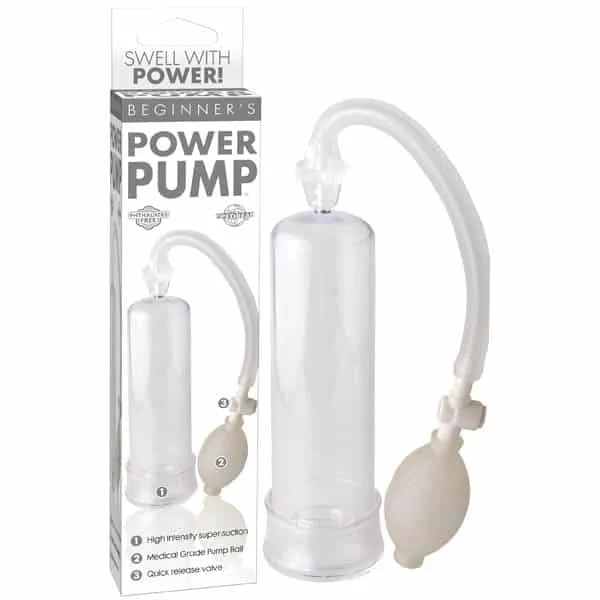 Male Sex Toys Pipedream Beginners Power Pump Clear Penis Pump