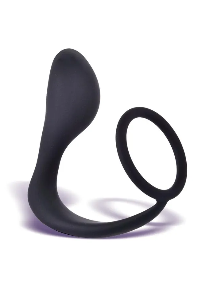 Male Sex Toys THE 9S The 9s P Zone Silicone Prostate Massager and Cock Ring