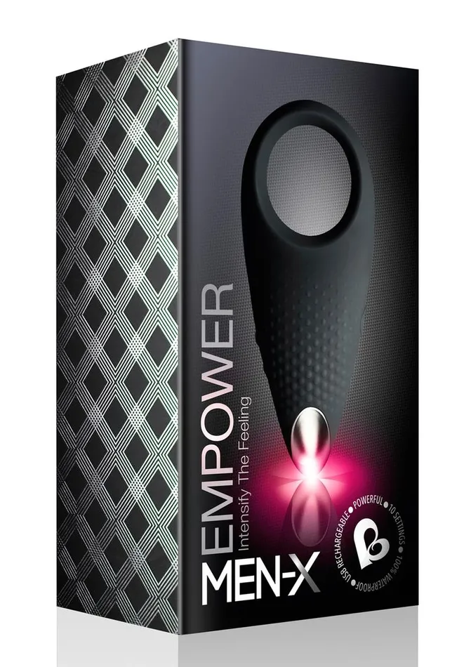 MenX Empower Silicone Rechargeable Couples Stimulator Ring Rocks Off Female Sex Toys