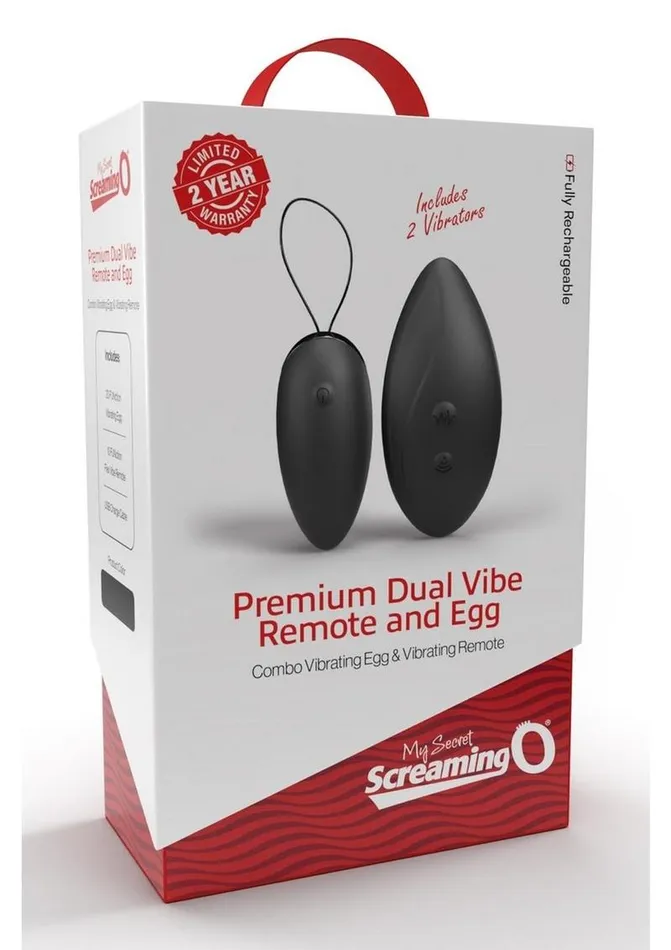 My Secret Vibrators My Secret Screaming O Premium Dual Vibe Remote and Egg Silicone Combo Kit