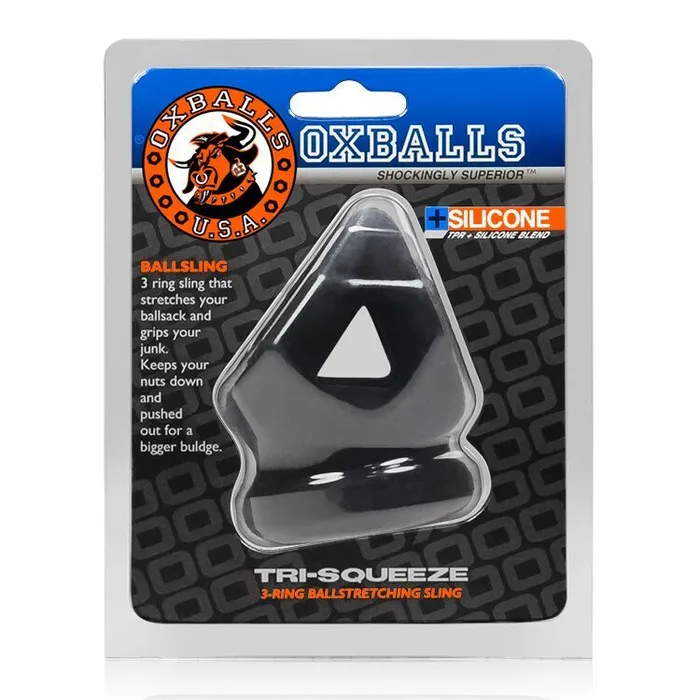 OxBalls TRISQUEEZE SlingStretcher Black Ox Balls Anal