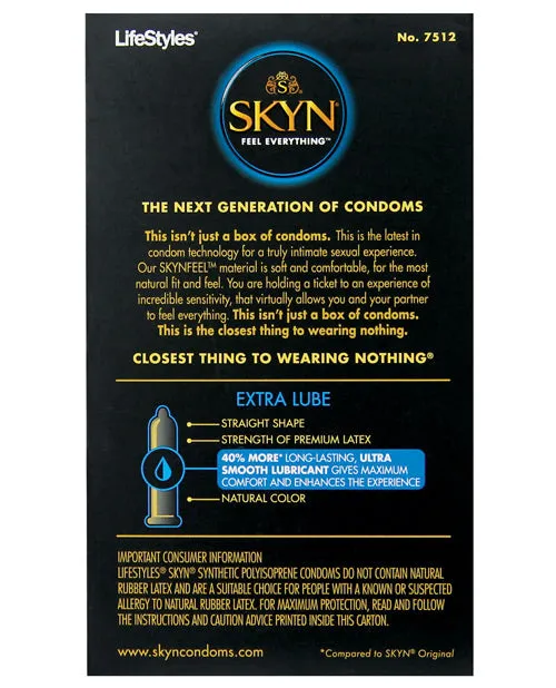 Paradise Marketing Male Sex Toys Lifestyles SKYN Elite Extra Lubricated Condoms Box of 12