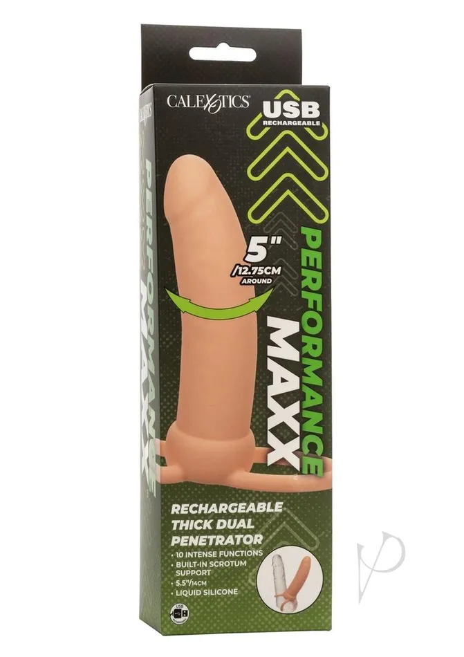 Performance Maxx Female Sex Toys Performance Maxx Rechargeable Silicone Thick Dual Penetrator Extender