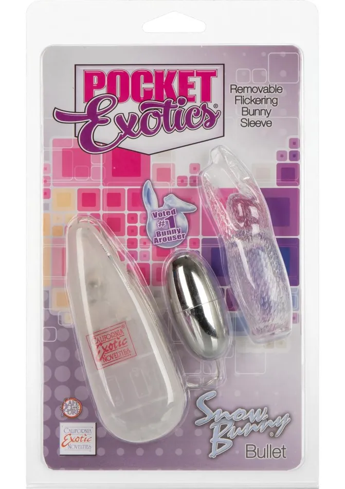 Pocket Exotics Snow Bunny Bullet Pocket Exotics Female Sex Toys