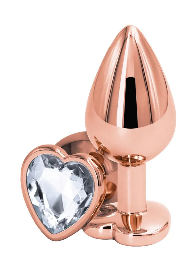 Rear Assets Rear Assets Rose Gold Heart Anal Plug Anal