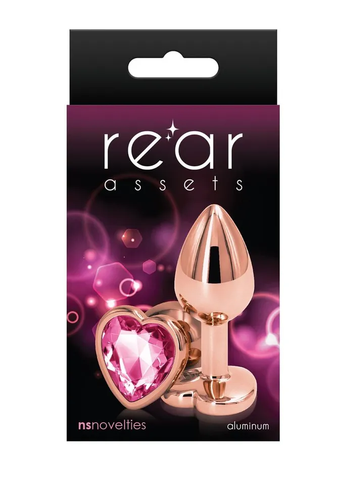 Rear Assets Rear Assets Rose Gold Heart Anal Plug Anal