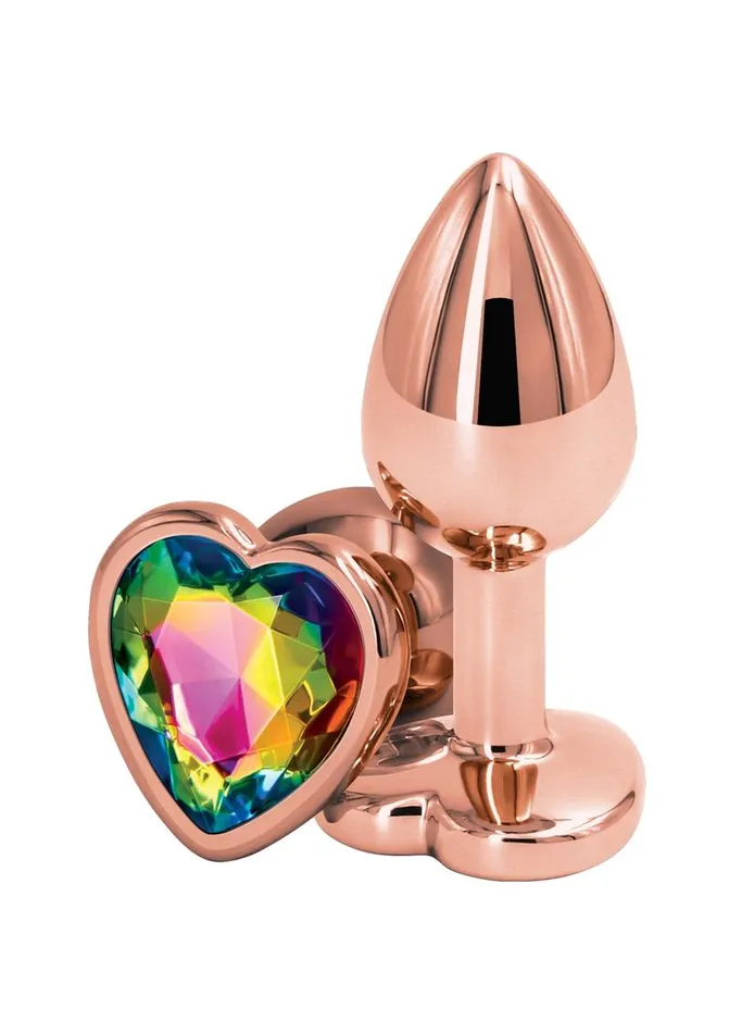 Rear Assets Rear Assets Rose Gold Heart Anal Plug Anal