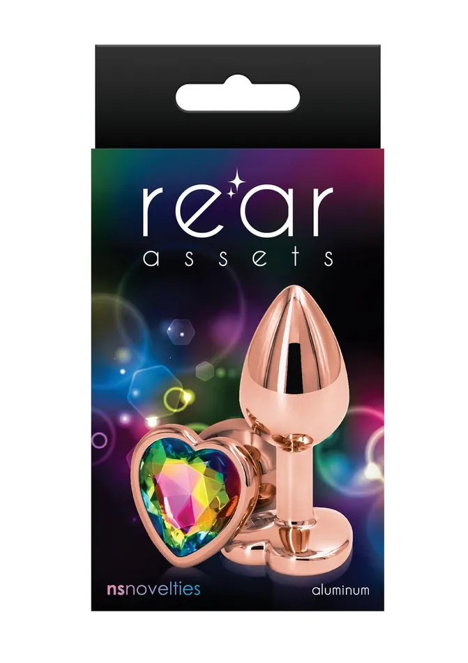 Rear Assets Rear Assets Rose Gold Heart Anal Plug Anal