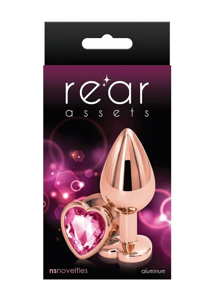 Rear Assets Rear Assets Rose Gold Heart Anal Plug Anal