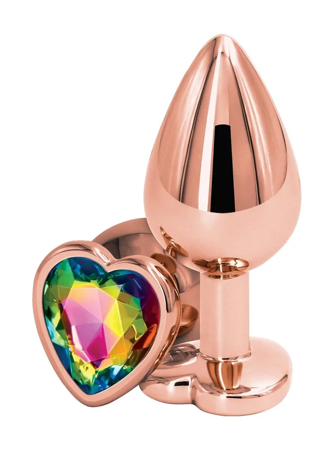 Rear Assets Rear Assets Rose Gold Heart Anal Plug Anal