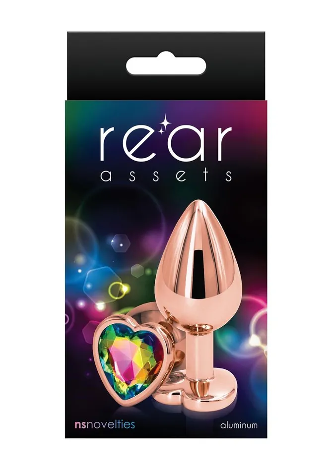 Rear Assets Rear Assets Rose Gold Heart Anal Plug Anal