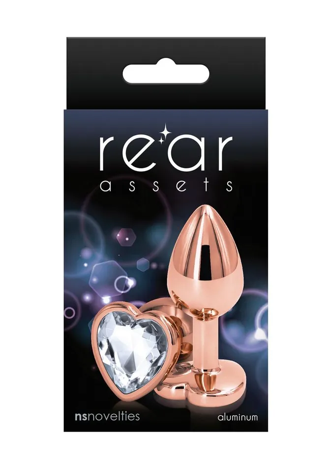 Rear Assets Rear Assets Rose Gold Heart Anal Plug Anal