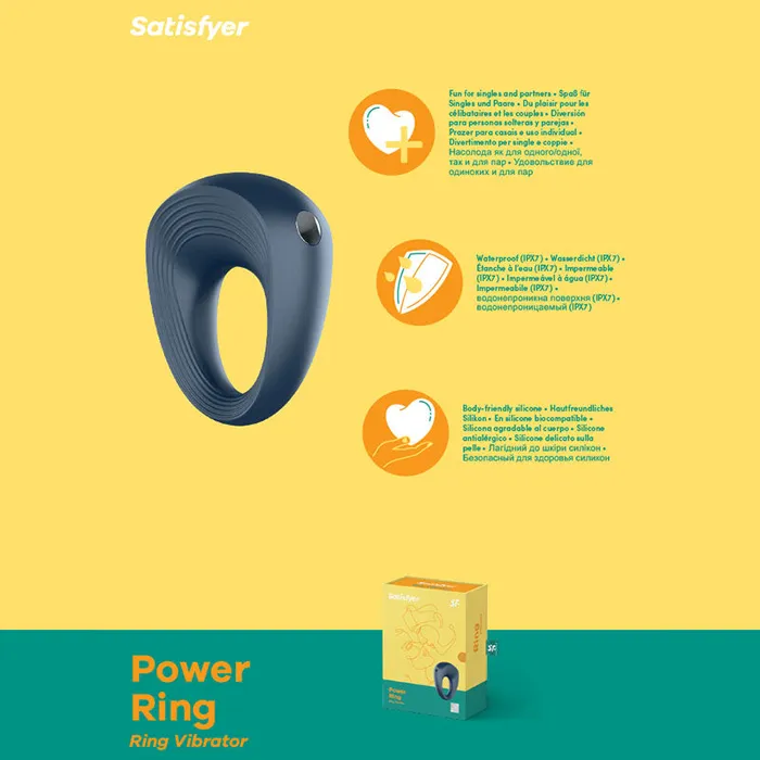 Satisfyer Power Ring Vibrating Cock Ring Satisfyer Male Sex Toys